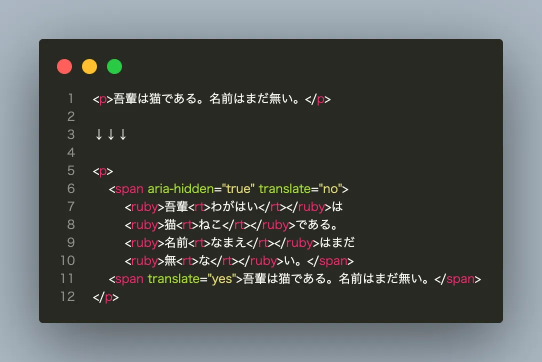 日本語 Ruby テキスト翻訳のサムネイル画像